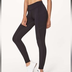 Lululemon black luxtreme speed up leggings 28”